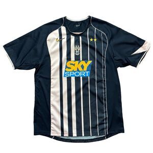 Rare VTG 2004-05 Juventus Nike Sky Sport Jersey Black Pink Away Soccer Shirt XL